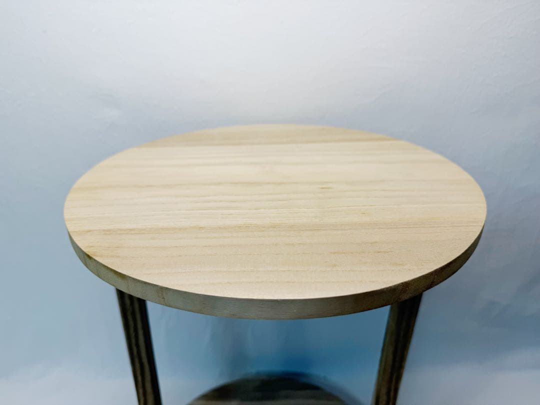 ほぼ未使用 茶道具 利休好写し 桐 丸卓 組み立式 元箱