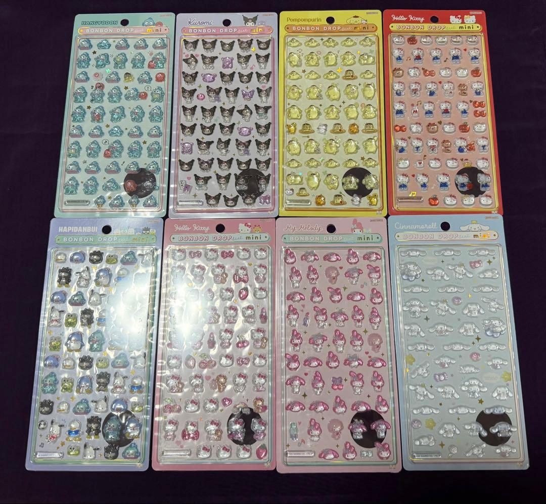 ボンボンドロップシール　サンリオセット　正規品 サンスター文具 ボンボンドロップシール サンリオ キャラクターズ
