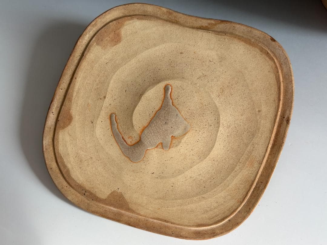 10代坂高麗左衛門 萩焼 縄暖簾 水指 茶道具 床を傷から