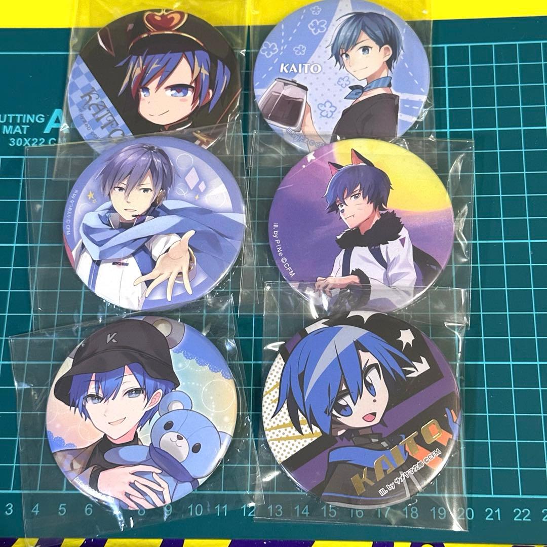 ボーカロイド初音ミク　ボカロ　KAITO ビッグ缶バッジ　まとめ売りセット ボーカロイド初音ミク ボカロ KAITO ビッグ缶バッジ まとめ売りセット