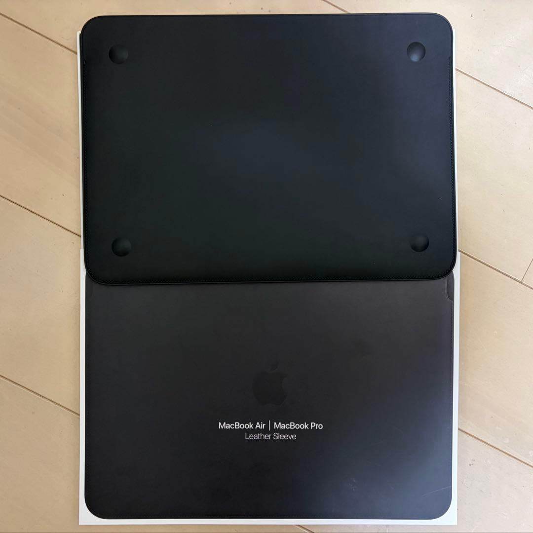 純正】MacBook Pro air 13インチ用レザースリーブケース未使用品 純正