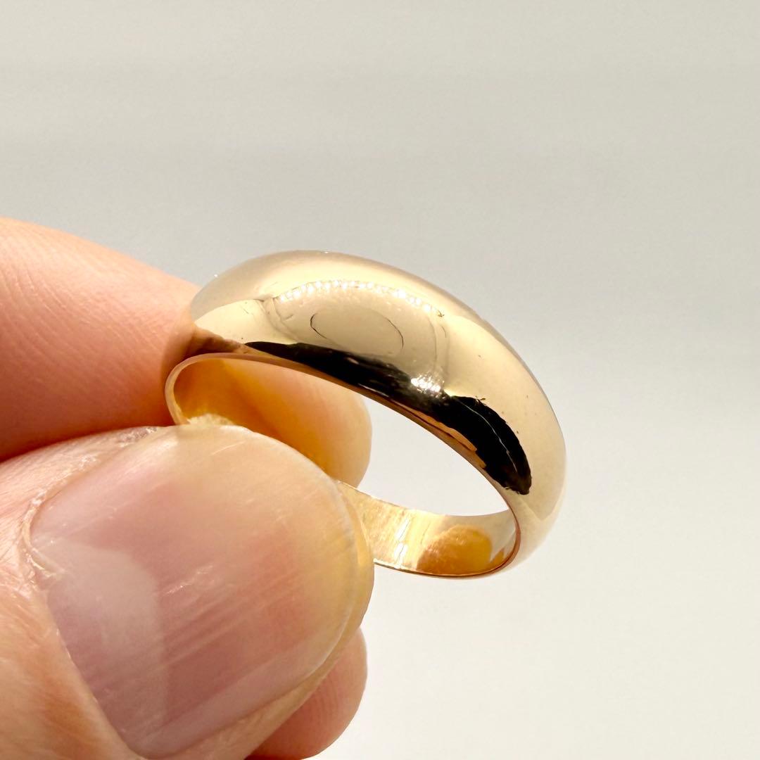 K.A.Y.R.KK18 中丸リング 15号 5.88g 地金リング