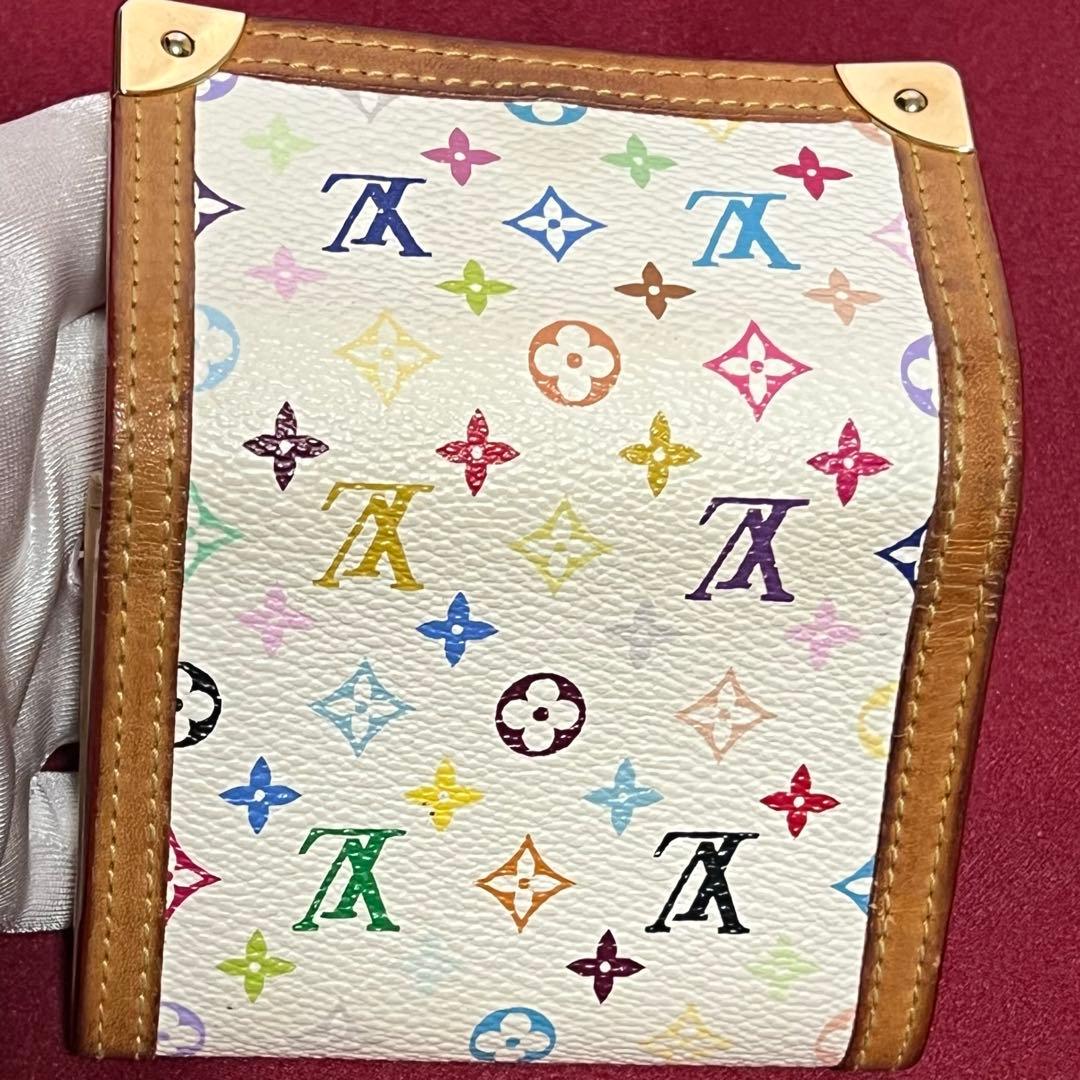 LOUIS VUITTON ポルトモネ　プラ　ケース　マルチカラー　白
