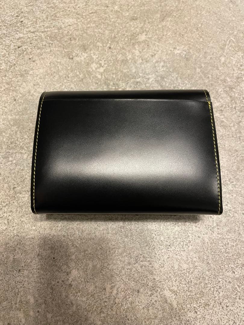 未使用品】UNO KANDA 黒レザー三つ折り財布