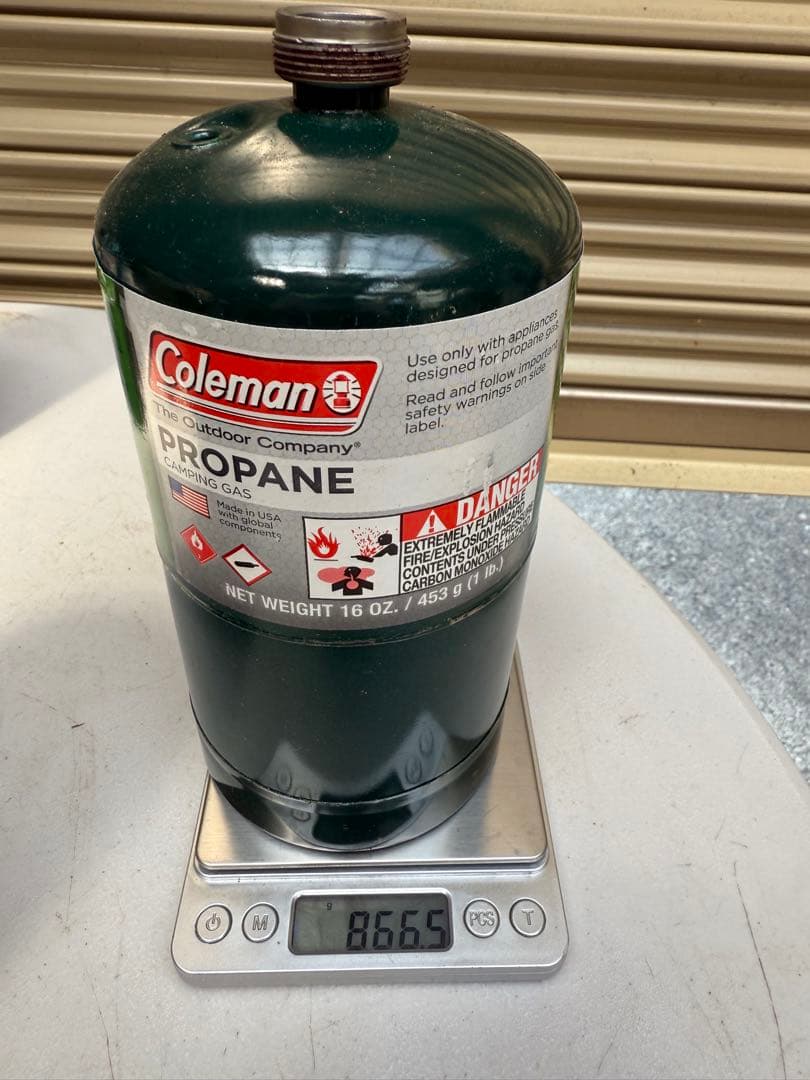 プロパンガス US コールマン coleman ガス缶　満タン　5個セット