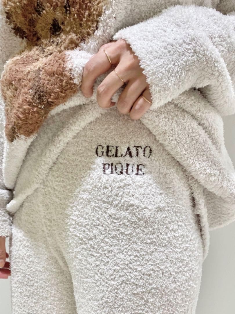 新品未開封 ジェラートピケ トイプードル プルオーバー&ロングパンツ 上下セット