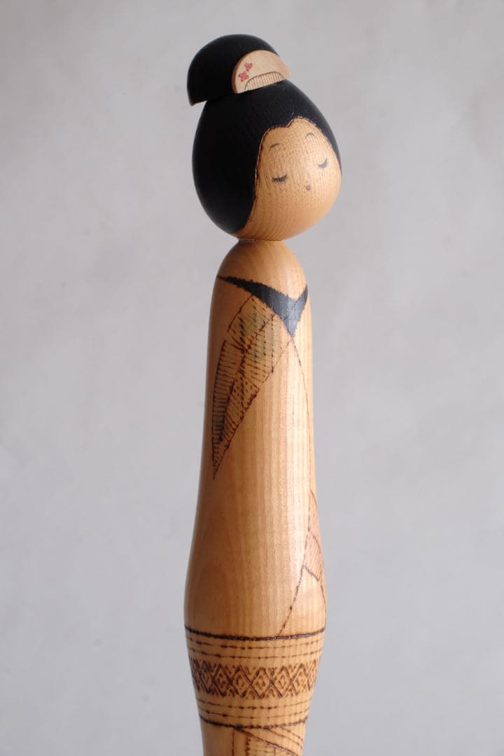 創作こけし　関口三作　粋　36.5cm　KokeshiDoll