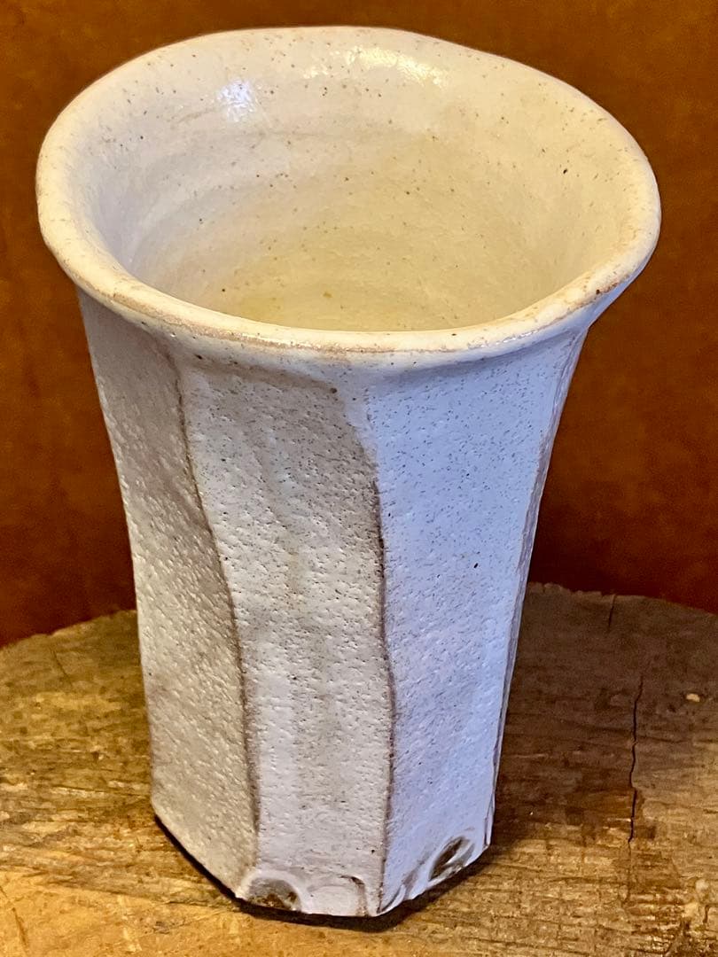 美濃 白化粧 粉引 花入 吉田真人