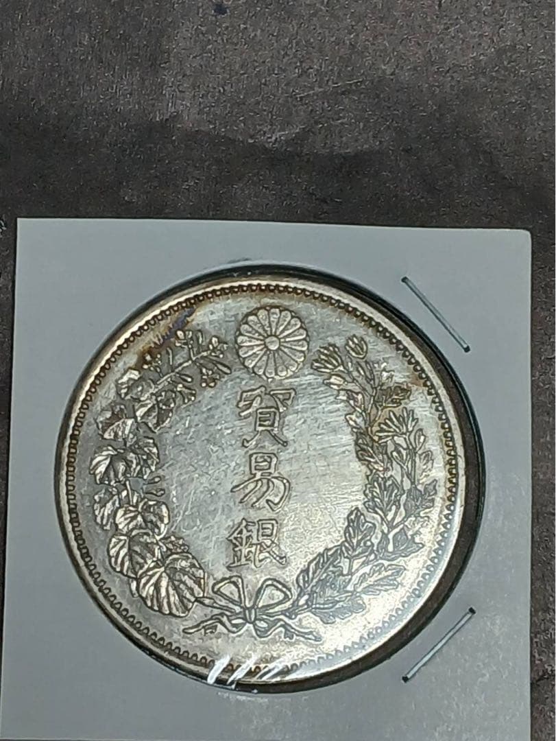 t*i様 貿易銀(銀貨保証)明治十年 重さ約29.2g