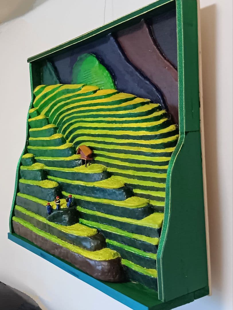 油絵 専用 てんとう虫を見ている猫 キュービックピュアコットン