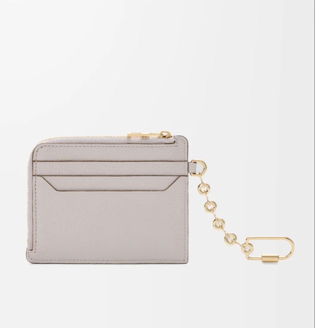 極美品＊アナグラム スクエア カードホルダー　ライトゴースト ケース