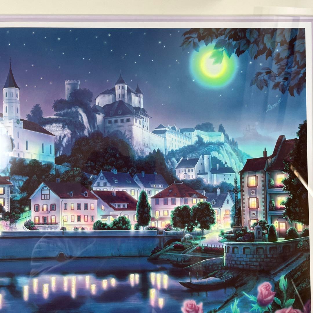 塚本 馨三 「ムーンライトシャトー」 絵画 ジクレー