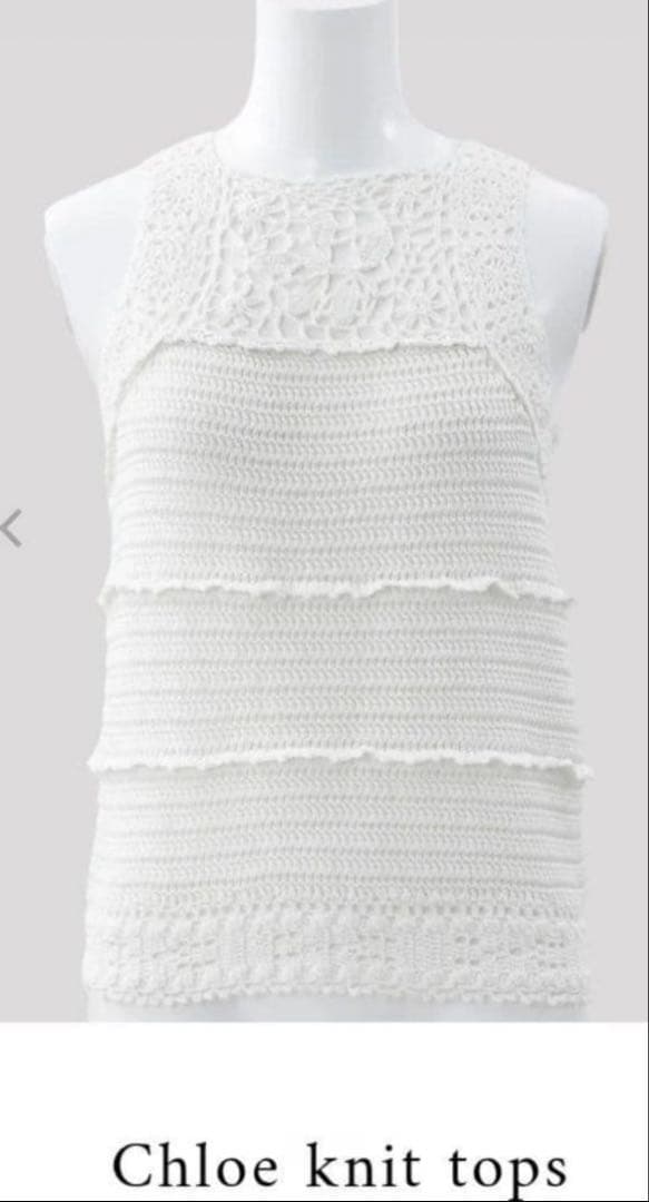 トップス marno Chloe knit tops white