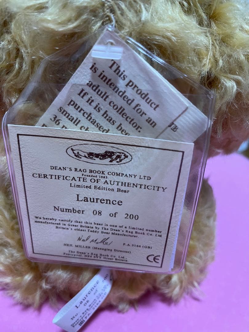 DEAN`S ディーンズ社 テディベア 限定200体