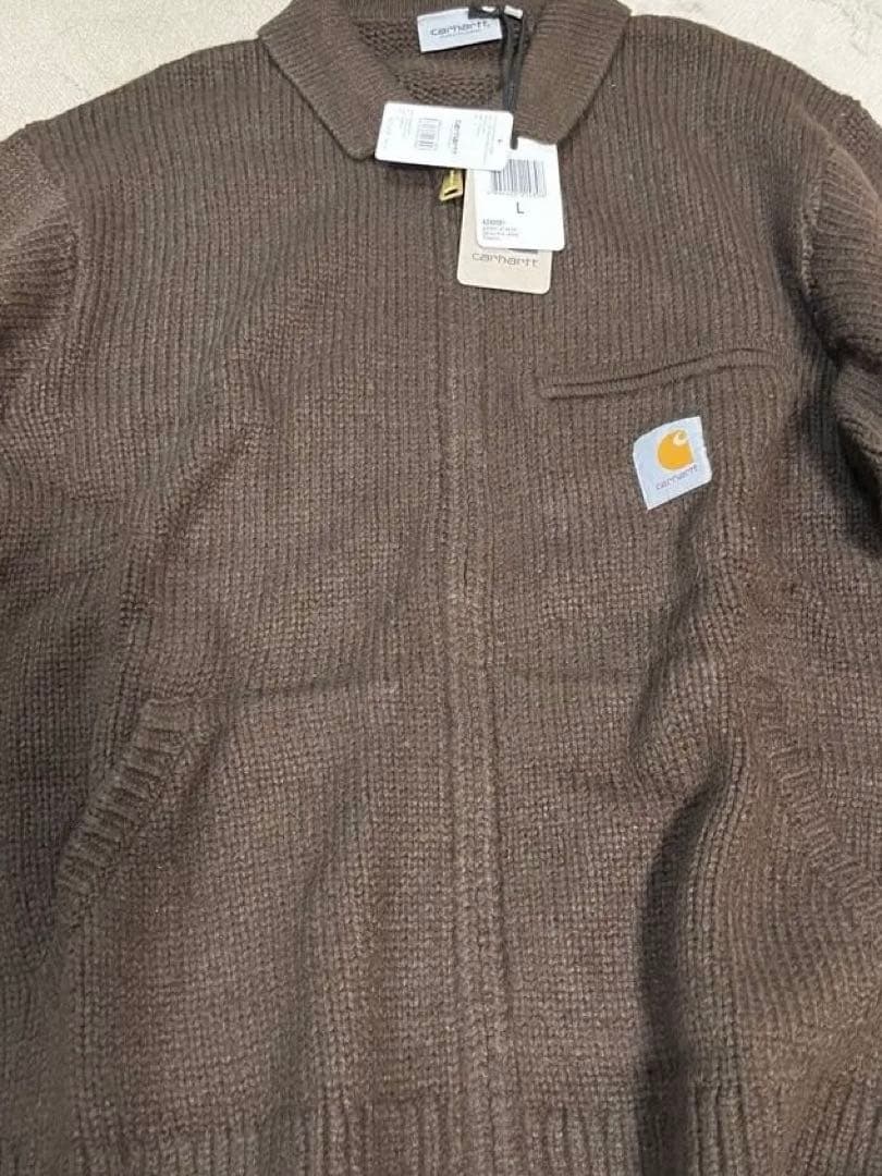 Carhartt ブラウン デトロイトニットジャケット