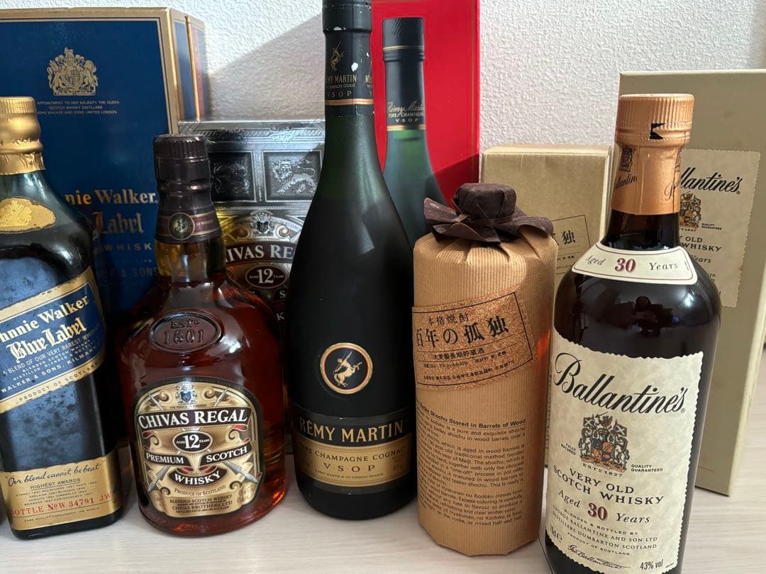 未開封】ジョニーウォッカーバランタインレミーマルタン百年の孤独