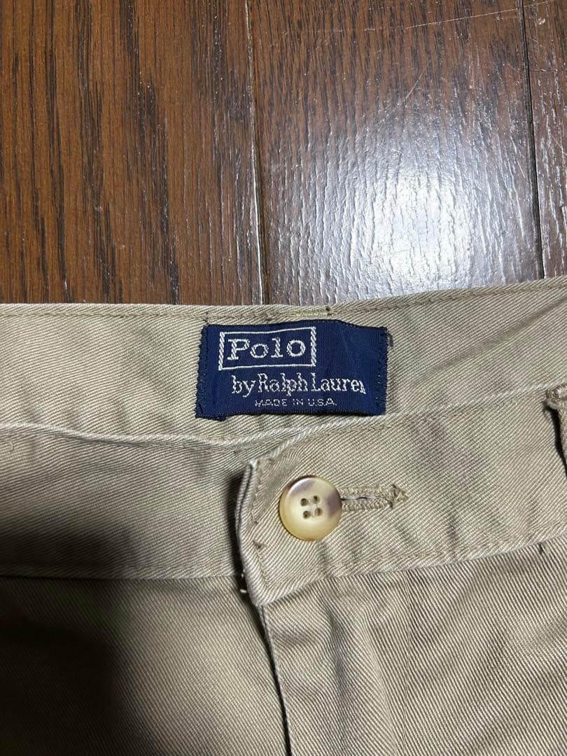 ポロチノ USA製 初期タグ ベージュ ラルフローレン チノパン