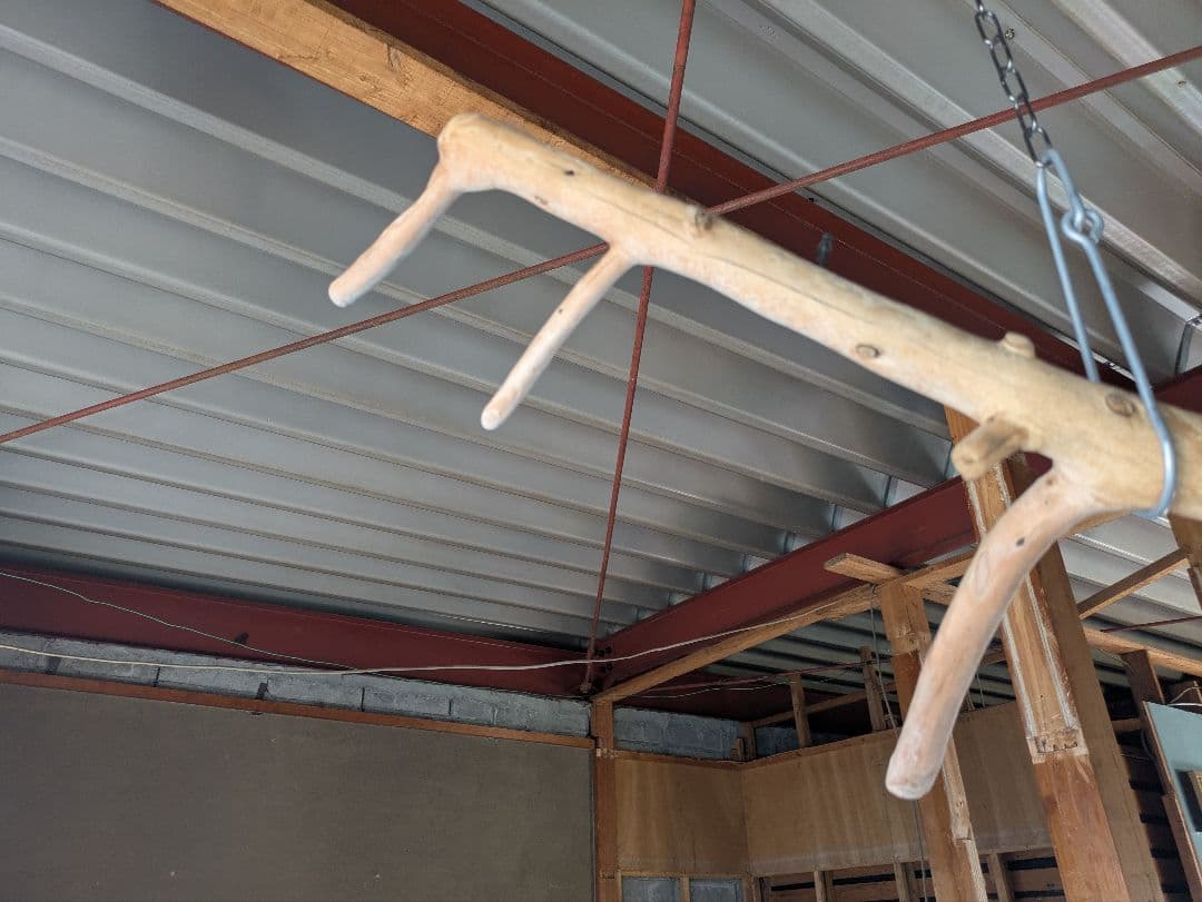 流木ハンガー ハンガーラック 吊り下げ式 一点物 店舗什器