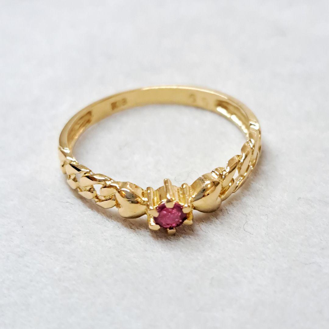 K18 ルビー リング 11号 18金