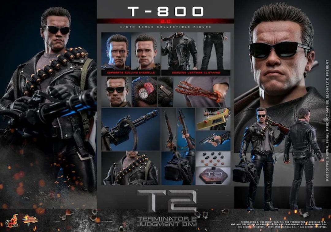 ホットトイズ 1/6 『ターミネーター2』 T-800（バトルダメージ 2.0版