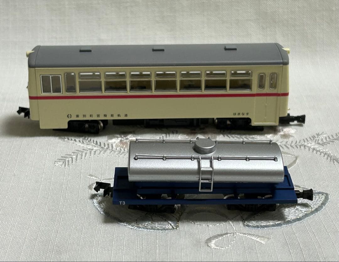 最終ナローゲージ　富別簡易軌道　自走客車/ディーゼル機関車＋セット4点　動力化済