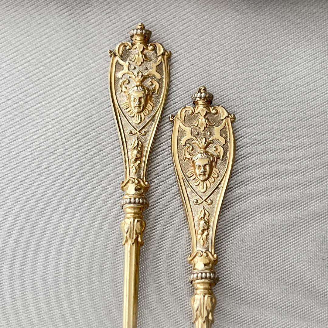 【Koch & Bergfeld 】 マスカロンのスプーン 2本【純銀】9cm