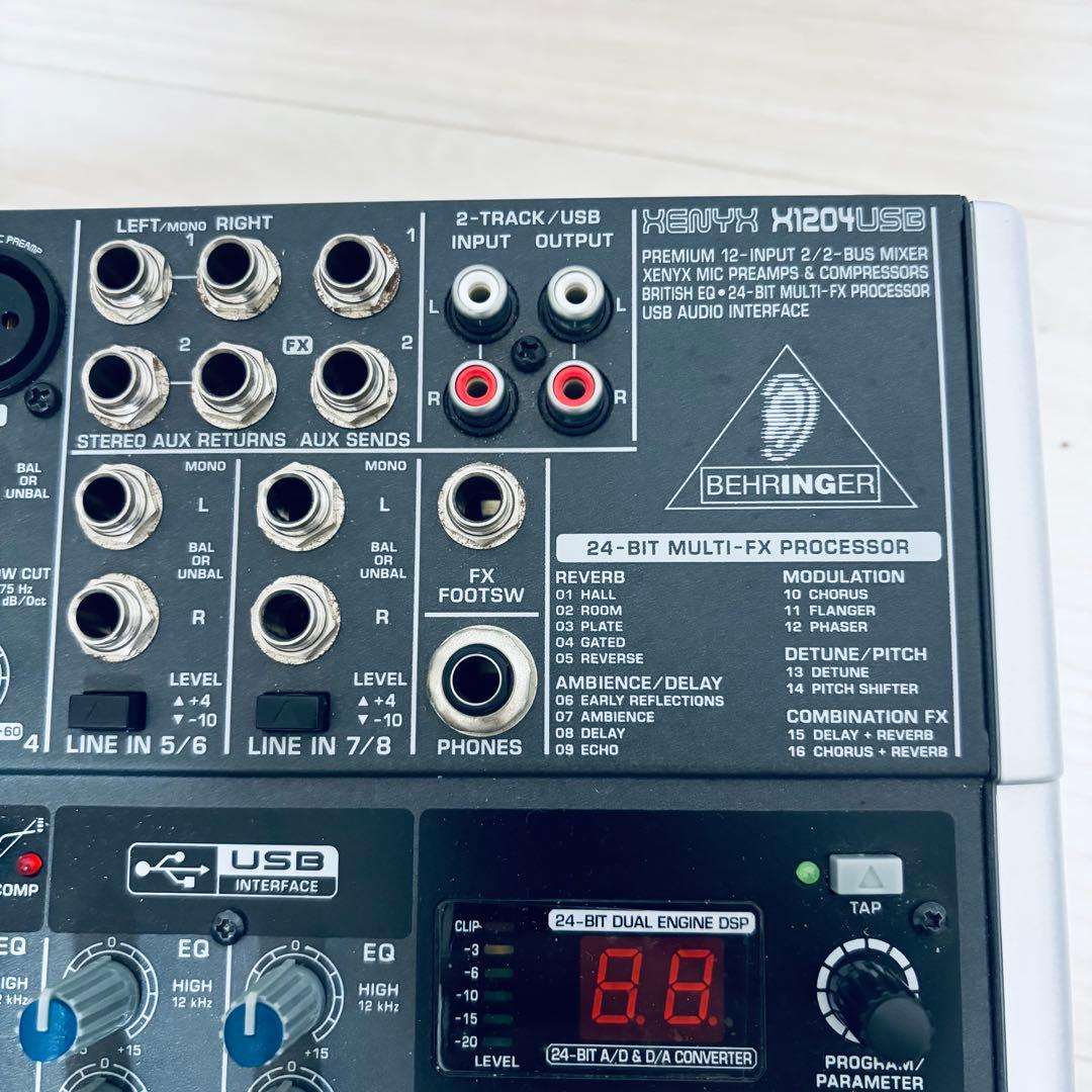 【美品】Behringer XENYX X1204USB アナログミキサー