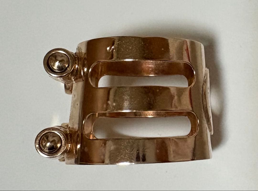 アルトサックス　リガチャー　ウッドストーン　ピンクゴールド　セルマー