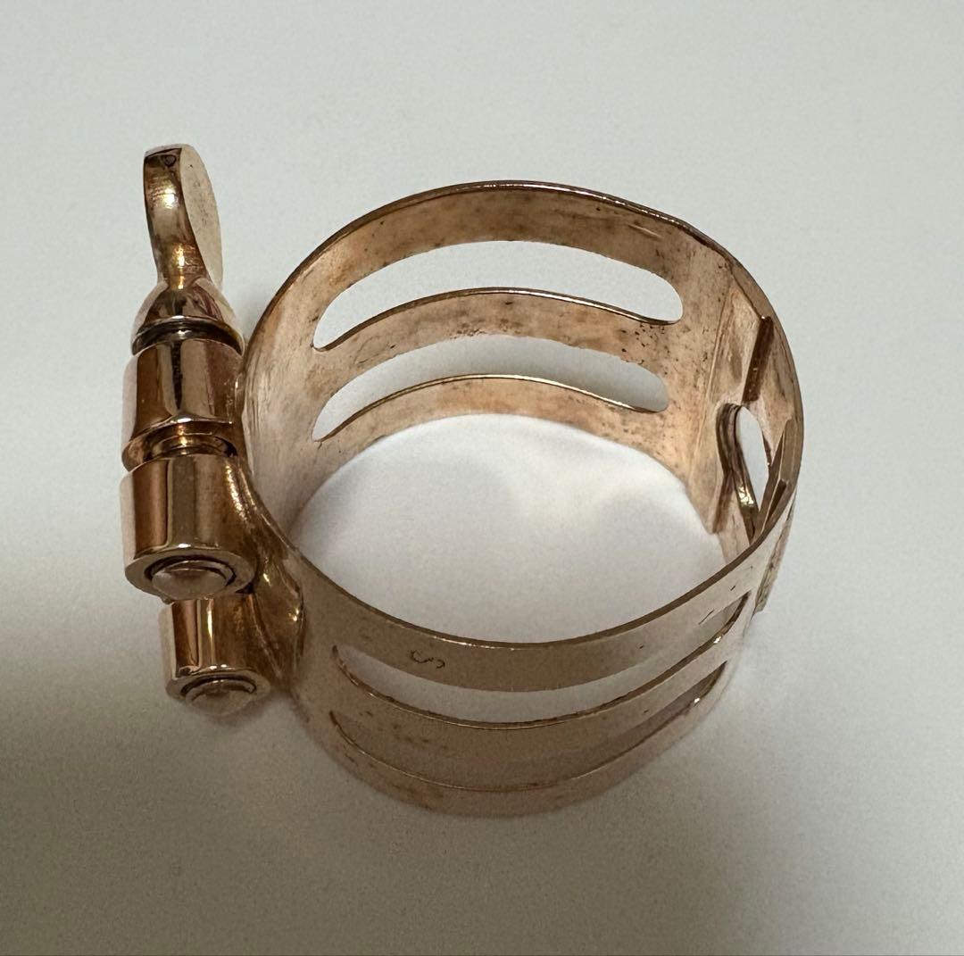 アルトサックス　リガチャー　ウッドストーン　ピンクゴールド　セルマー