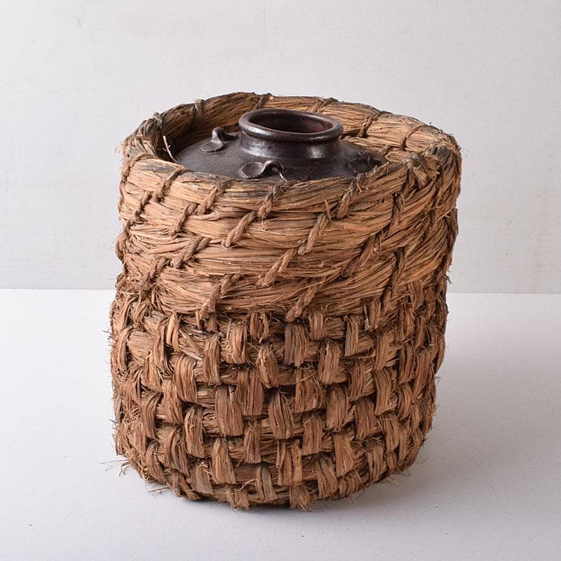 志戸呂焼 瀬戸焼 祖母懐 四耳壷 茶壷 C R8354H