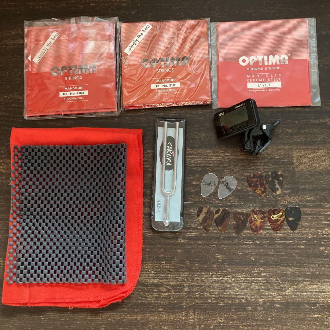 美品⚫︎レア　 藤丸　マンドリン　宮野　国産　ケース　チューナー　付き