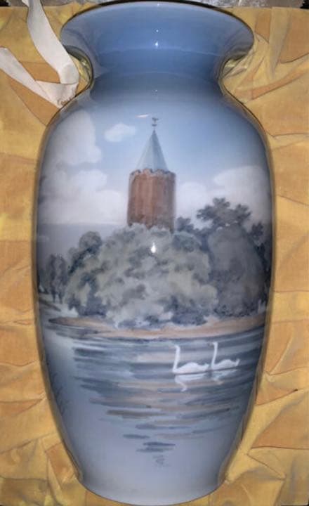 【年末年始期間限定セール】ロイヤルコペンハーゲン アンティーク 花瓶 ロイヤルコペンハーゲン Fajance 花瓶 ヴィンテージ