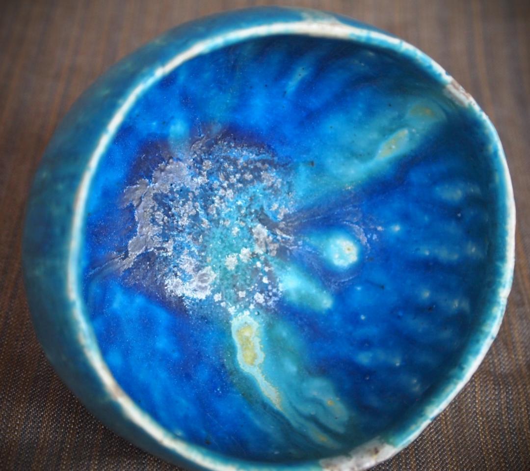 人気作家☆金澤尚宜☆てびねり青茶碗☆あよお - メルカリ 人気作家