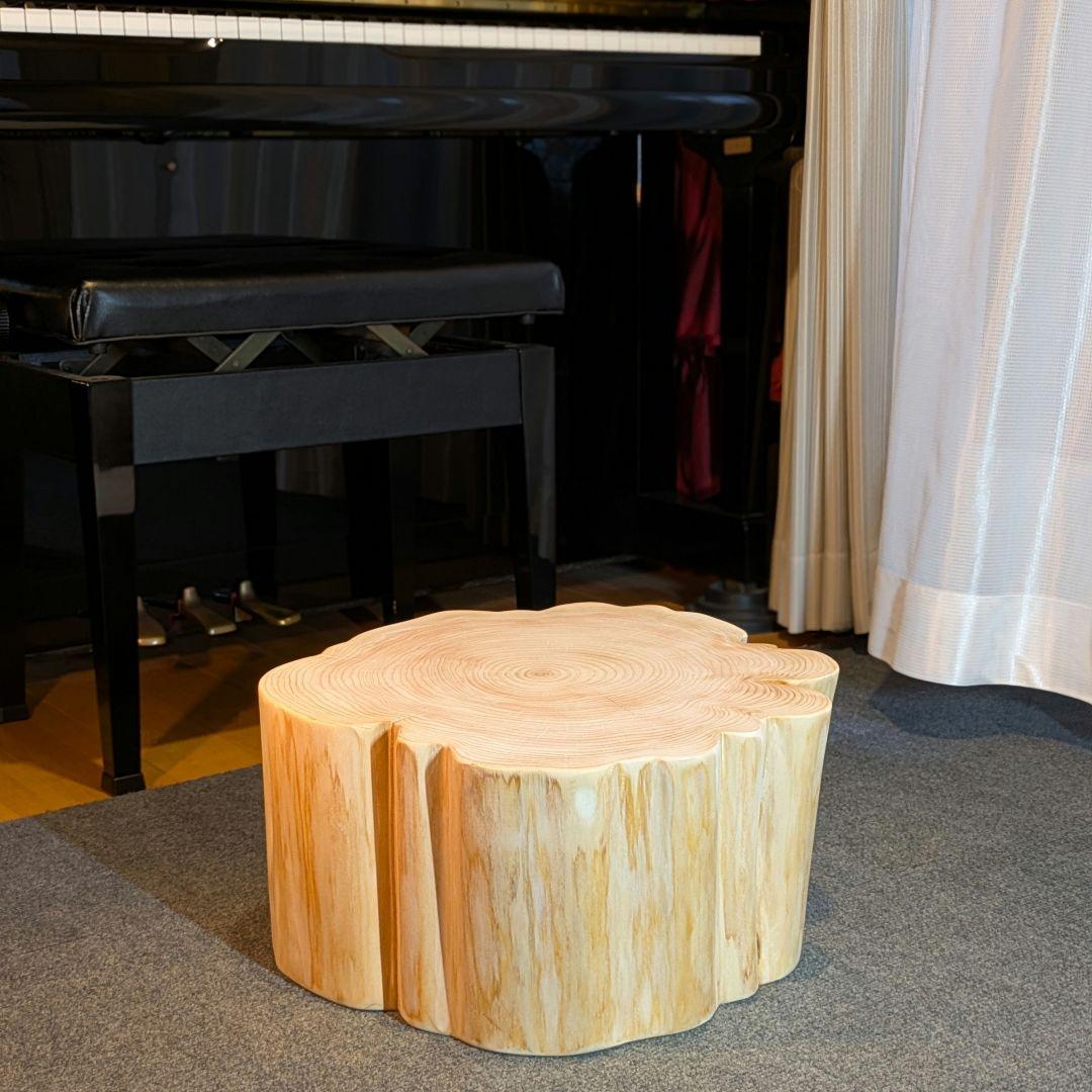 檜 切り株 丸太 椅子 スツール テーブル 高さ約21㎝