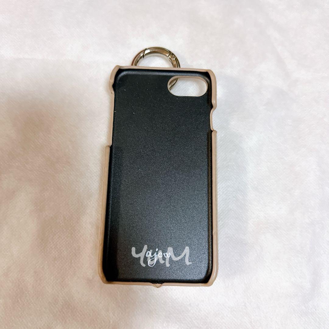 ajew iPhone7 ケース ハードケース beige カード収納ケース