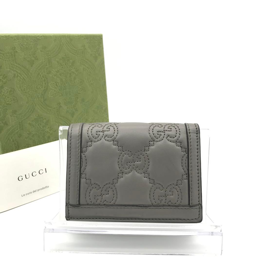 正規品　極美品　グッチ財布　グッチggマーモント グッチマトラセット　レザー