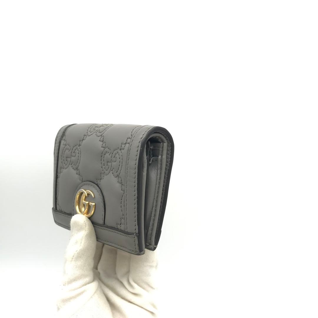 正規品　極美品　グッチ財布　グッチggマーモント グッチマトラセット　レザー