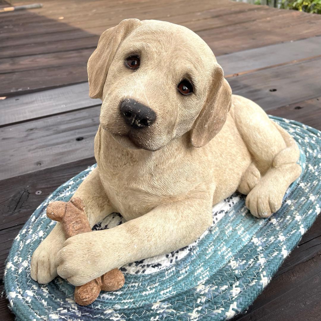 サンディキャスト ラブラドールレトリバー 犬 置物 オブジェ リアル