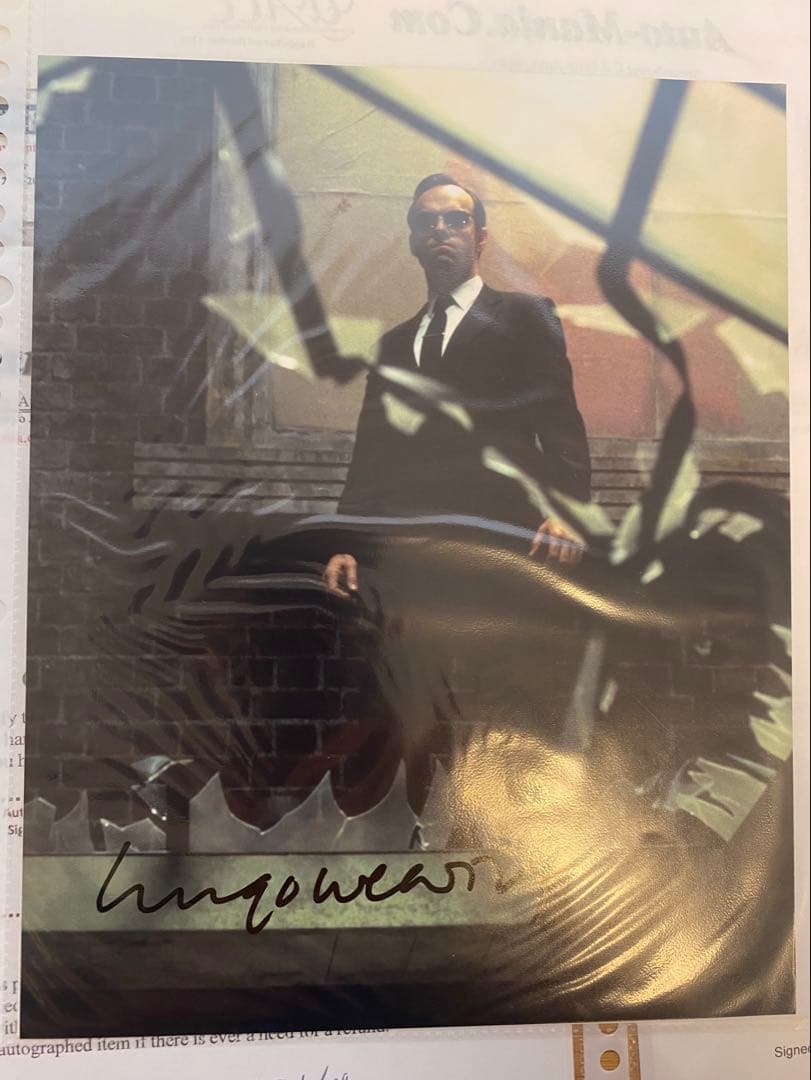 映画 マトリックス サイン入り写真等6点セット キアヌ ネオ