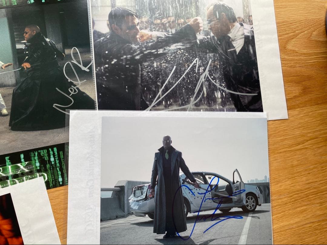 映画 マトリックス サイン入り写真等6点セット キアヌ ネオ