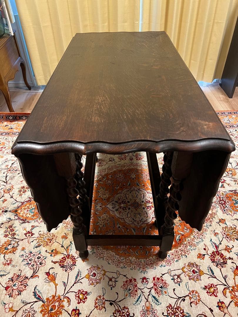 英国　アンティーク ゲートレッグテーブル　ダイニング　バタフライ　イギリス