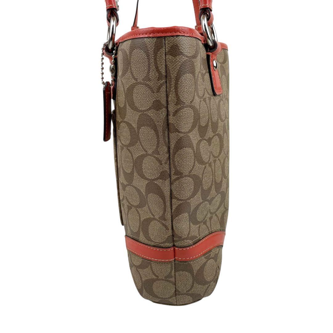 ✨美品　coach コーチ　ショルダーバッグ　肩掛け　PVC レザー 18917