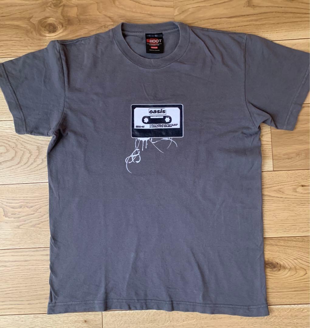 希少⭐︎Oasis カセットテープ プリント バンド Tシャツ グレー M