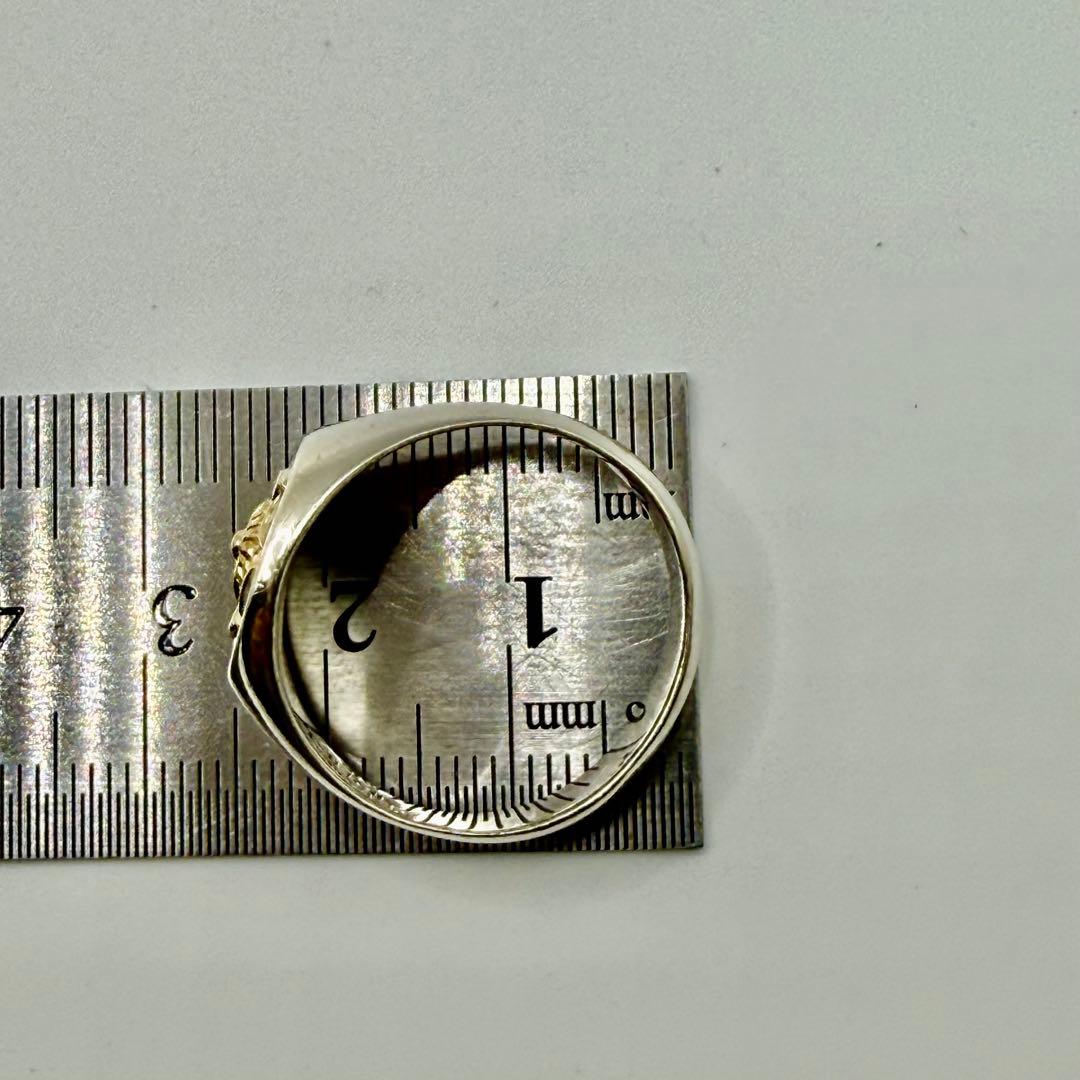 美品　アリゾナフリーダム　k18放射リング　22号