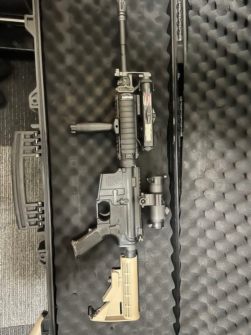 M4 トイガン 光学サイト付き ハードケース PTW すべてカスタマイズ M4