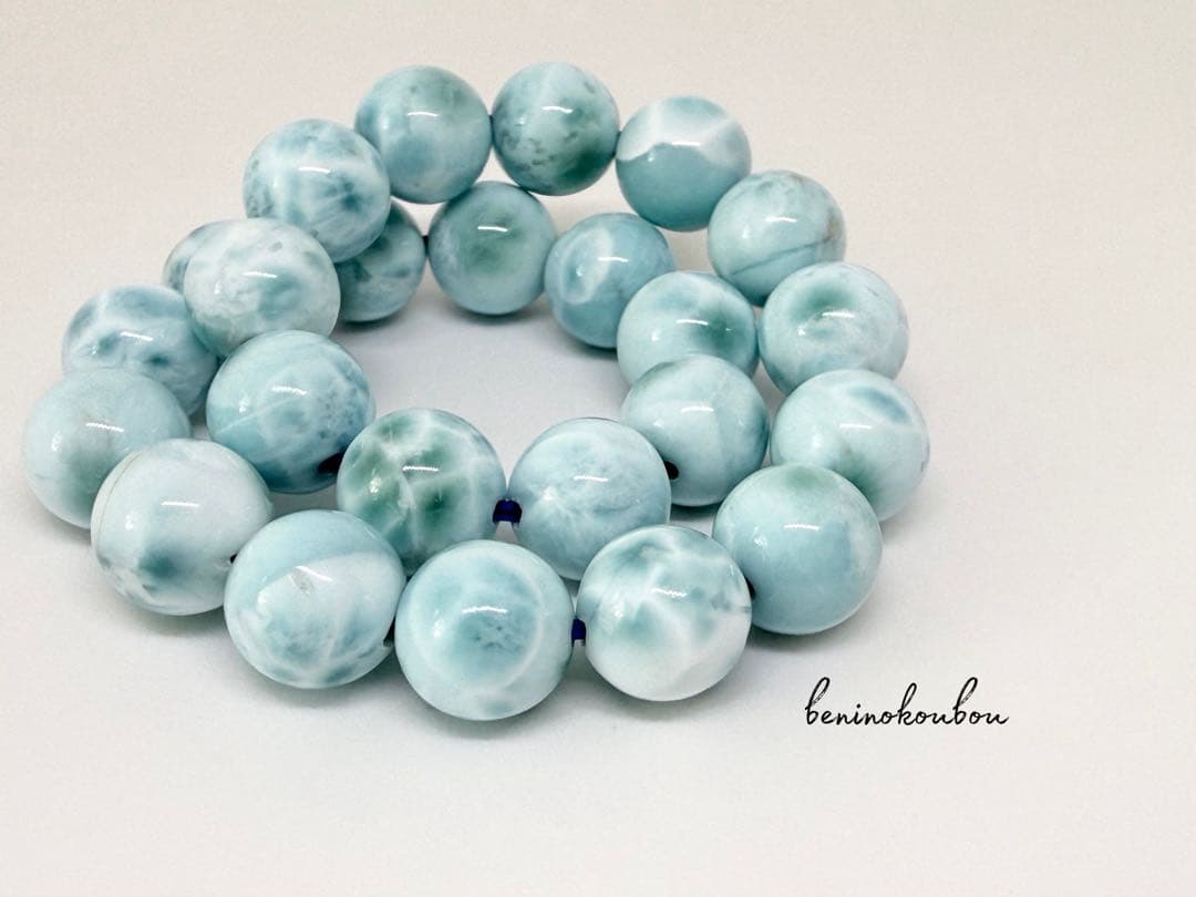 海の静けさを纏う｜高品質ラリマー 天然石ブレスレット ラリマー 高