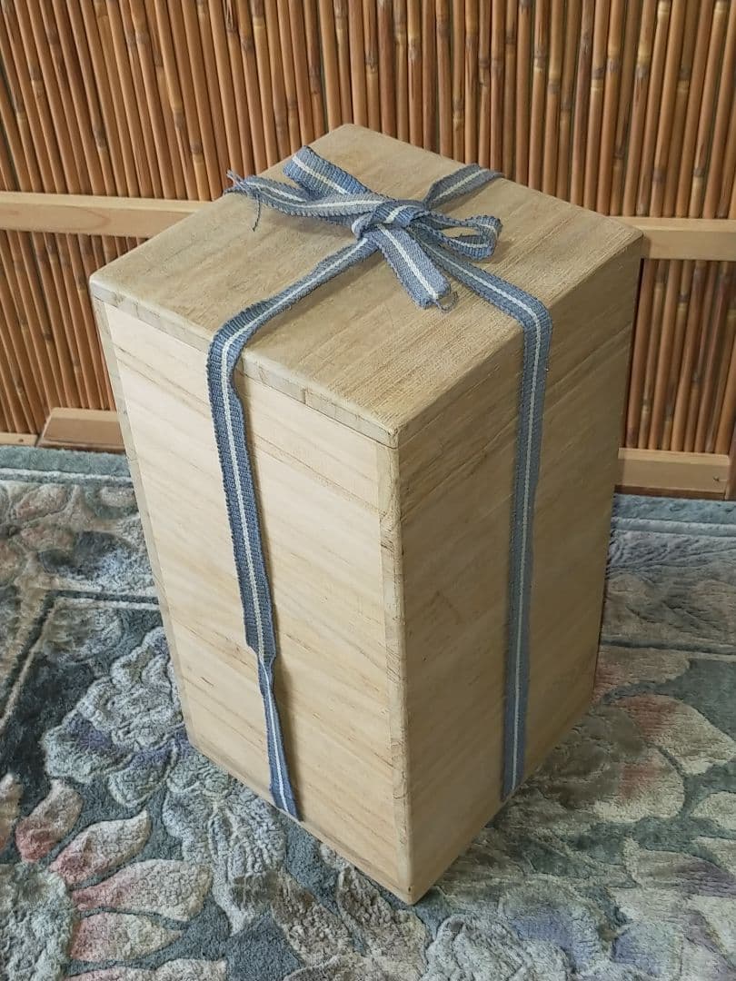 ♥花瓶 加藤 康景 （正治）鼠志野 箱付き 花器 志野 骨董品 - メルカリ