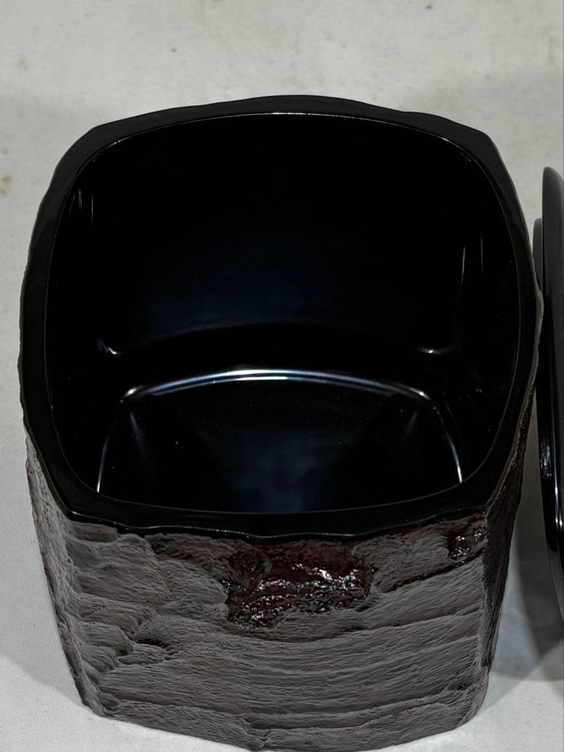 輪島塗　慶塚作　欅皮　水指　美品　共箱　茶道具　送料込