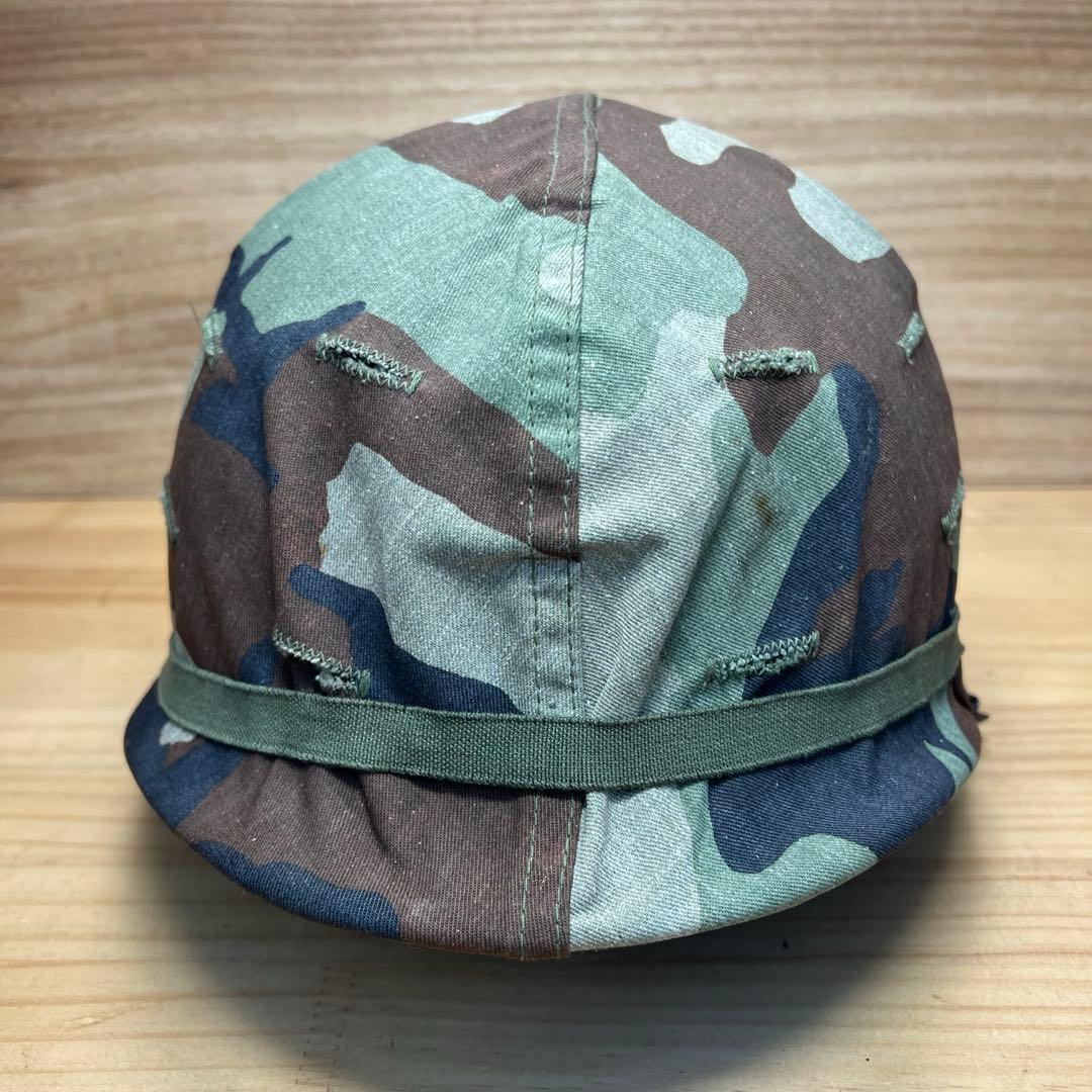 米軍 M1 M2 スチールポットヘルメット ミッチェルヘルメットカバー付