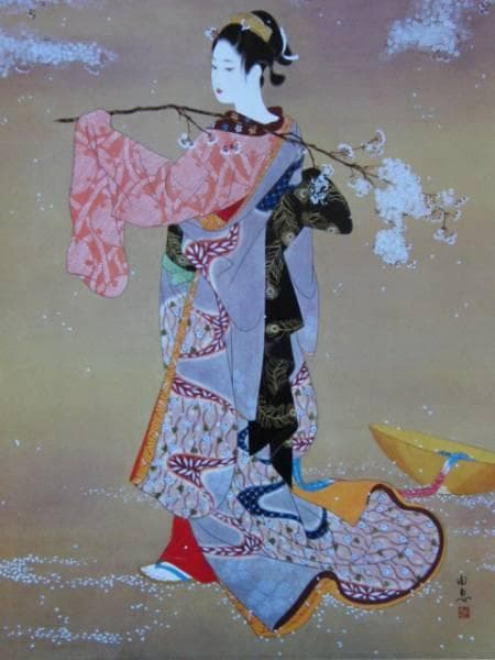 今野由恵、花の舞い、高級画版集の特選一枚サイン入、新品額付